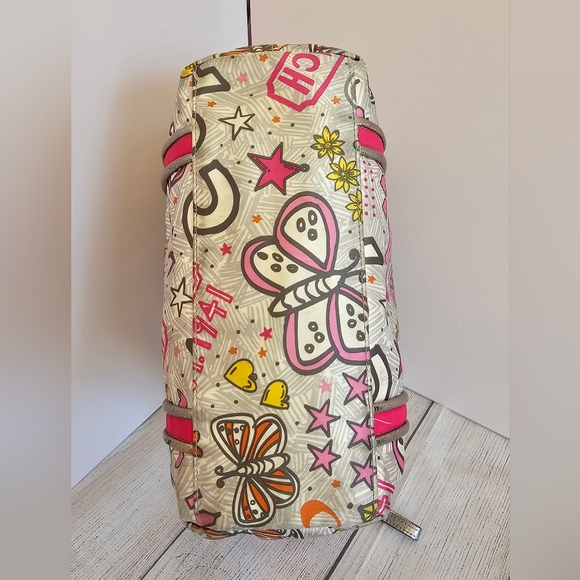 EUC Coach Y2K Bandana Graffiti Butterfly Shoulder Bag (F15712) & Wallet Set - Picture 6 of 16